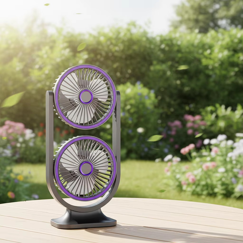 Double Head Air Circulation Fan