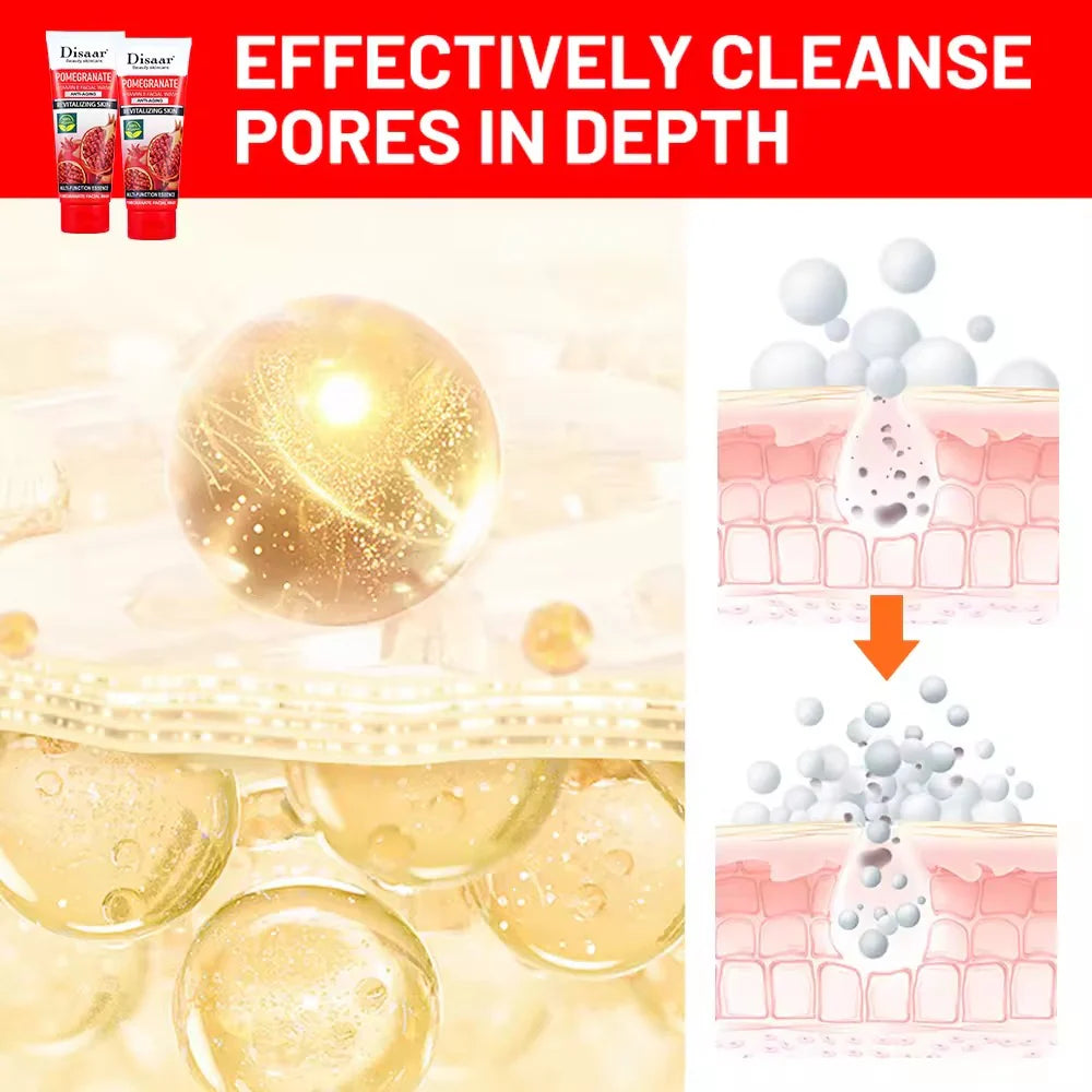 Disaar Pomegranate Vitamin E Deep Clean & Clear Face Wash - 100g