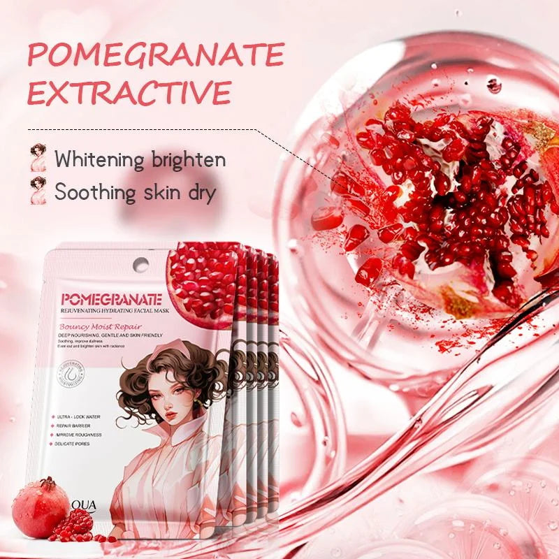 BIOAQUA Pomegranate Rejuvating Hydrating Facial Mask - 25g - Each