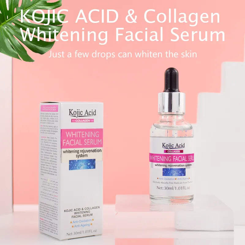 Guanjing Kojic Acid & Collagen Whitening Serum – Brighten, Hydrate & Restore Glow - 30ml