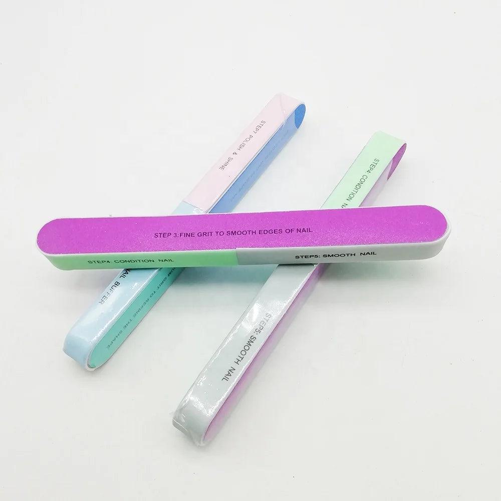 4in1 Nail File and Buffer Block Cosmetic Manicure