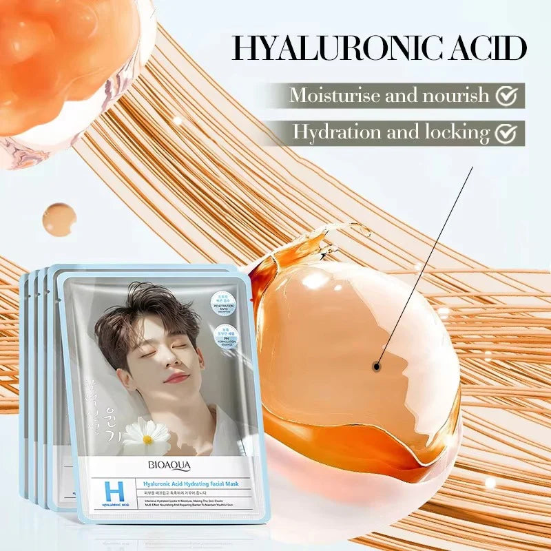 BIOAQUA Korean Hyaluronic Acid Hydrating Facial Sheet Mask - 25gm