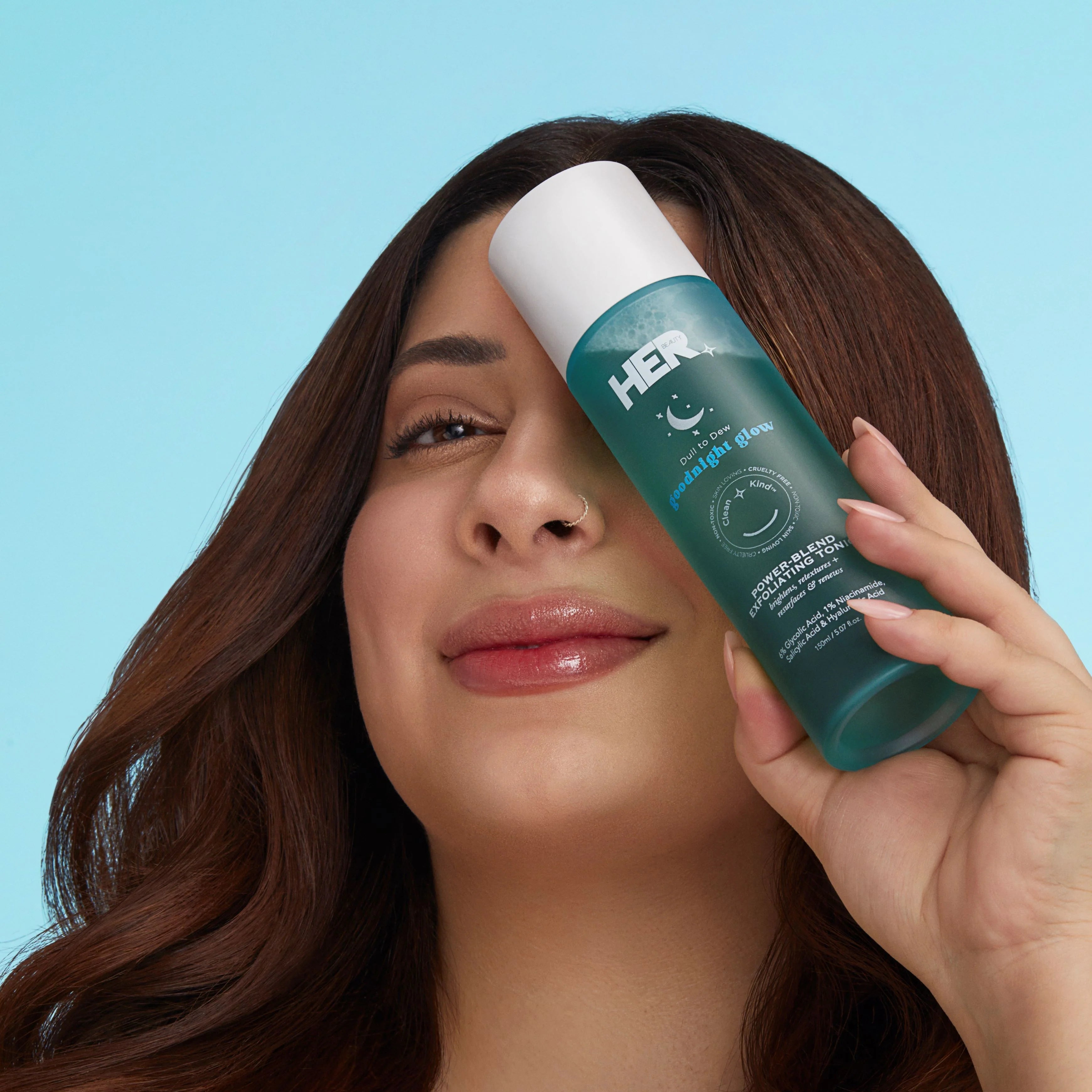 HER Beauty goodnight glow Power Blend Exfoliating Tonic 120ml / 4.05 fl.oz