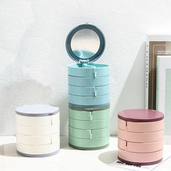Jewelry Storage Box Multi‑Layer Rotating Plastic Stand