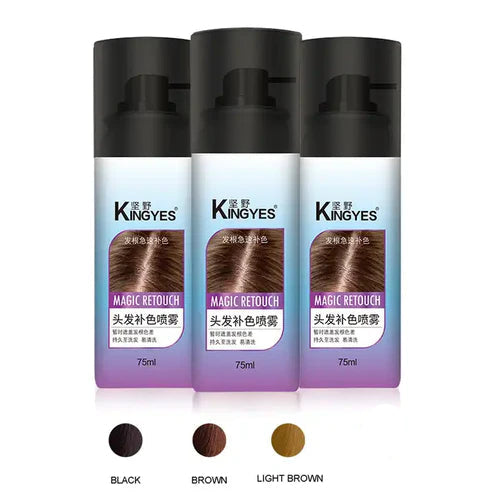 Kingyes Magic Retouch Instant Root Concealer Light Brown Spray 75ml