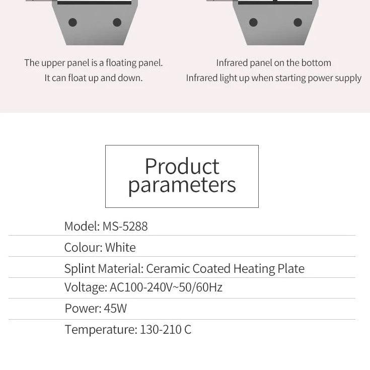 Marske 5288 White Infrared Hair Straightener