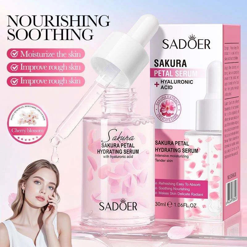 SADOER Sakura Petal Hydrating Serum with Hyaluronic Acid - 30ml
