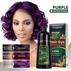 AUGEAS 3-in-1 Herbal Hair Purple Color Shampoo – 500ml