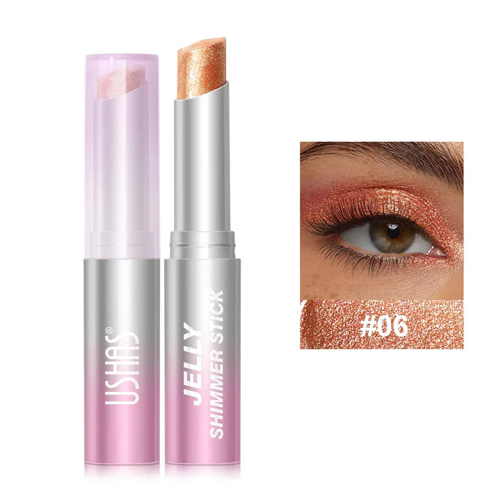 USHAS Jelly Eyeshadow Stick – Long Lasting Metallic Shimmer Eye Color
