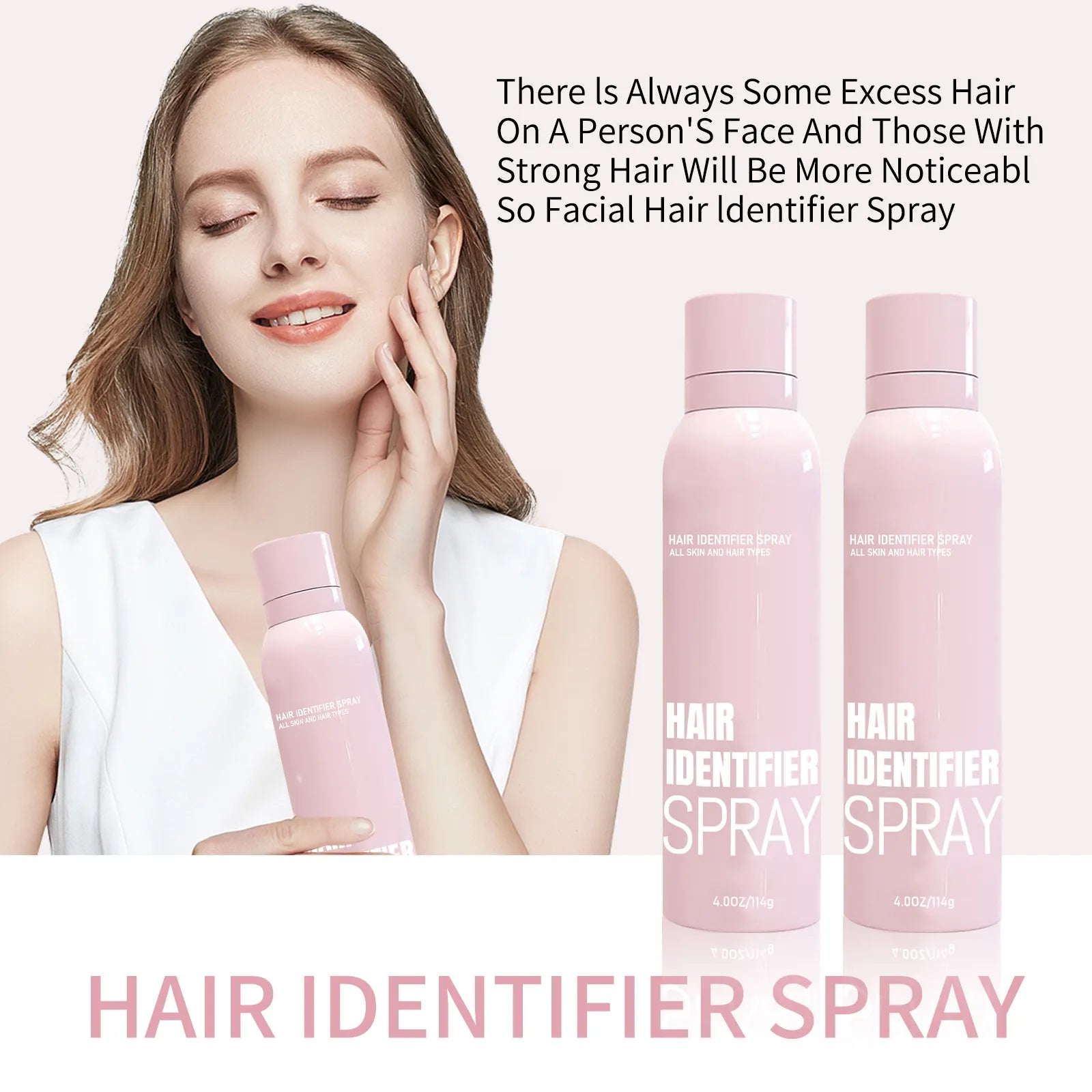 Hair Identifier Spray Set For Face Shaving 100ml