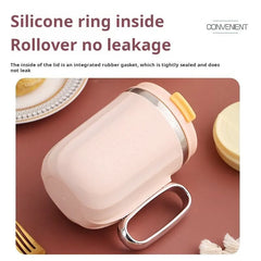 Stainless Steel Mug with Lid Custom Casual Cup Flask Thermos with Handle