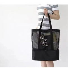 2-In-1 Large Double Layer Insulated Picnic Tote Handbag