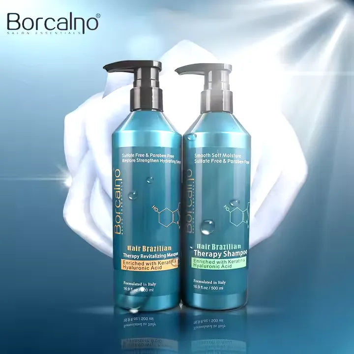 BORCALNO Hair Botox Keratin Shampoo and Conditioner 500ml