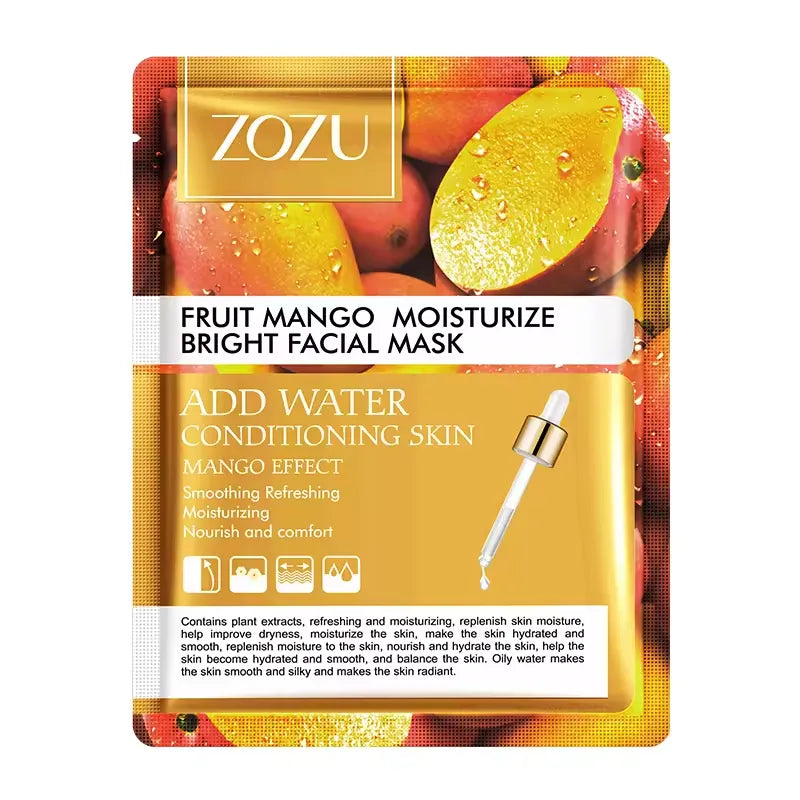 ZOZU Mango Fruit Sheet Mask Anti-Aging Oil-Control Facial Mask