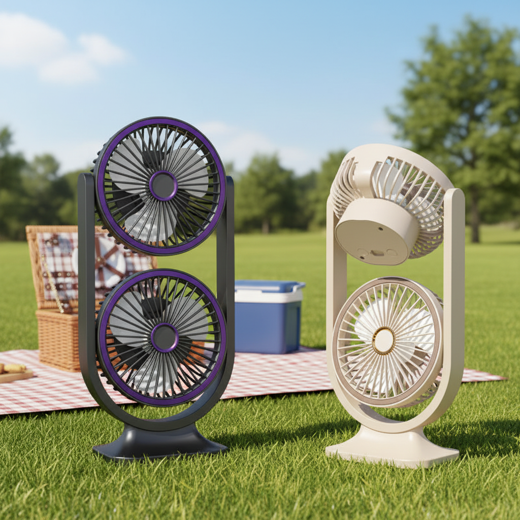 Double Head Air Circulation Fan