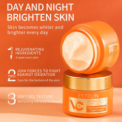 ESTELIN Vitamin C Plus Hyaluronic Acid Niacinamide Night Cream - 50g