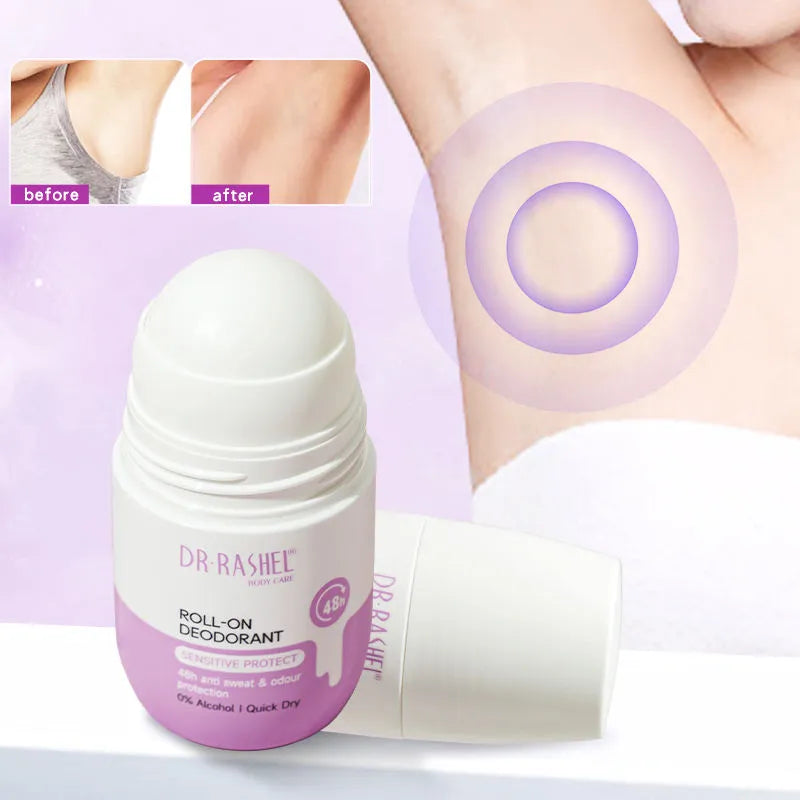 Dr. Rashel Vegan With Lavender Rose Coconut Scents Roll-On Deodorant 48H Protection - 50ml