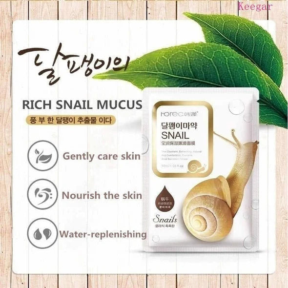 Rorec Hchana Snail Pore Minimizer Face Sheet Mask – 30g