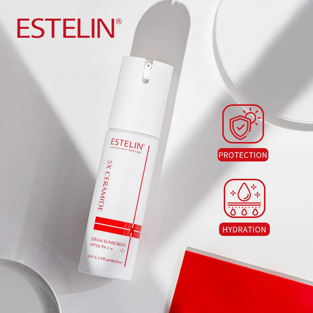 ESTELIN 5X Ceramide Ultra Hydrating Serum Sunscreen - 60g