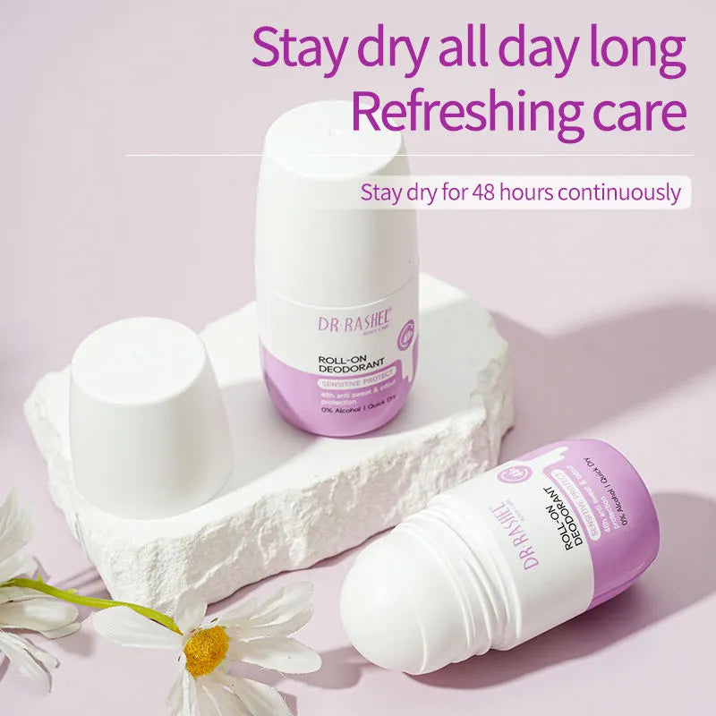 Dr. Rashel Vegan With Lavender Rose Coconut Scents Roll-On Deodorant 48H Protection - 50ml
