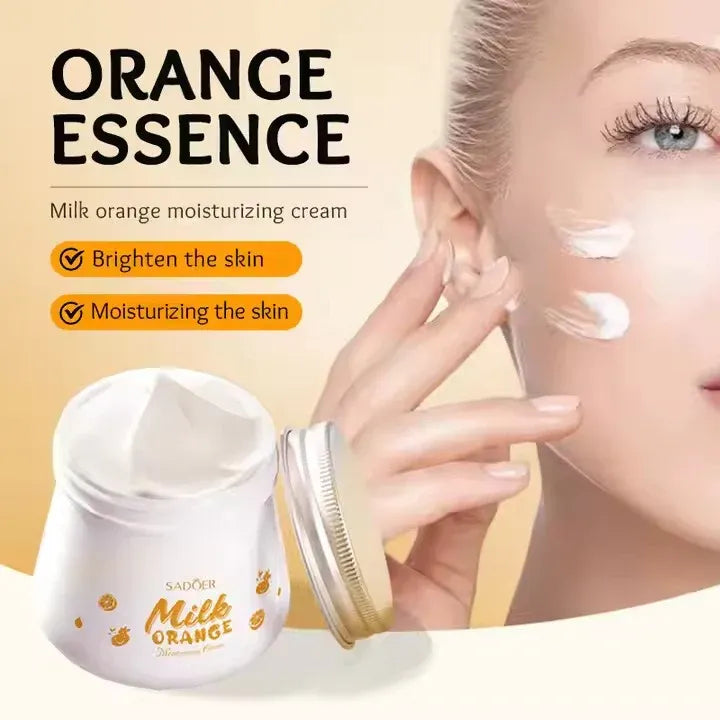 SADOER Orange Milk Vitamin C Face Cream – Whitening & Brightening Moisturizer
