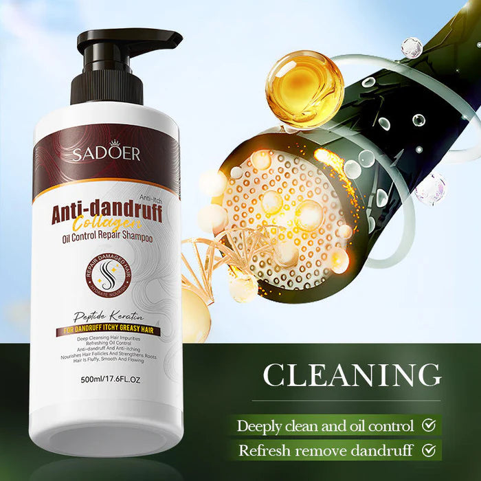 SADOER Collagen Anti Dandruff Oil Control Shampoo  - 500ml