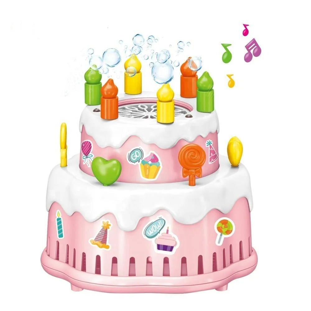 Birthday Moving Cake Bubble Machine