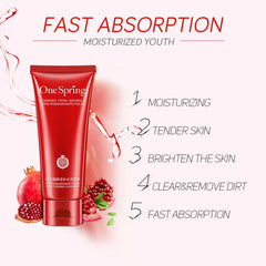 ONE SPRING Red Pomegranate Fresh Moisturizing Cleanser – 100g
