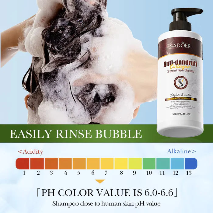 SADOER Collagen Anti Dandruff Oil Control Shampoo  - 500ml