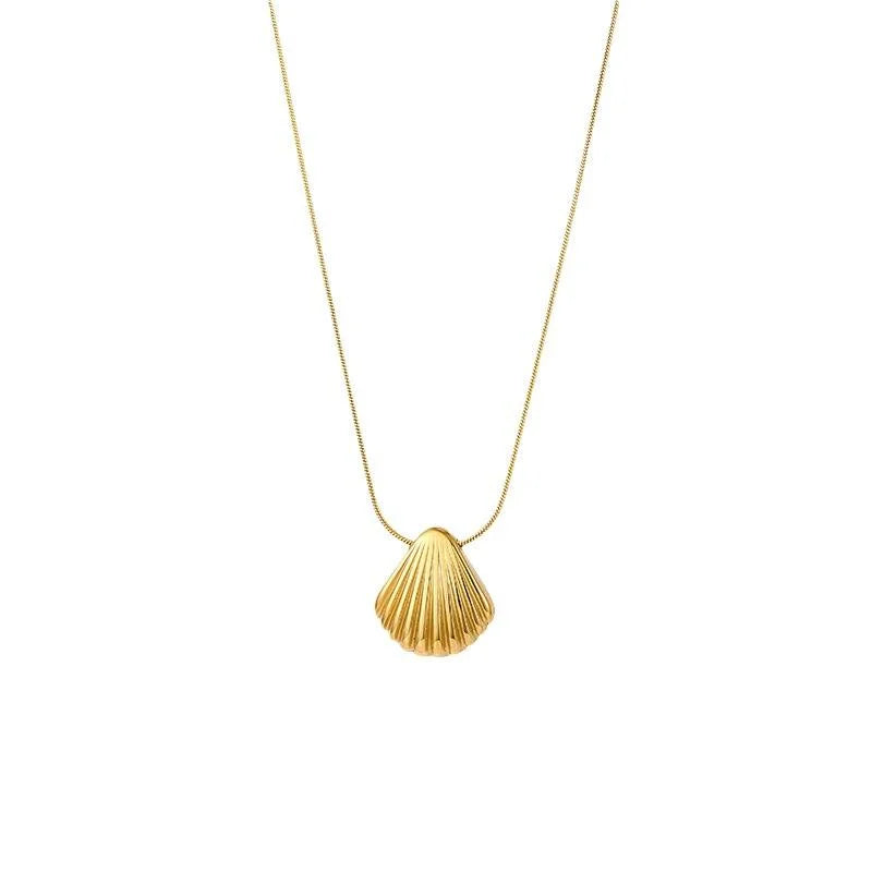 stainless steel Steel Shell Pendant - Each