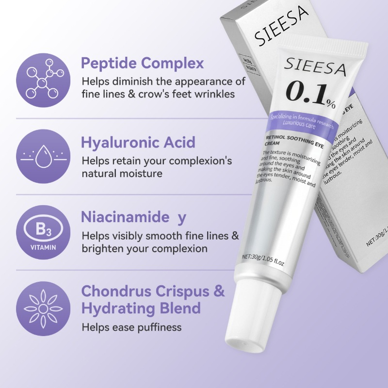 Sieesa 0.1% Retinol Soothing Eye Cream - 30g