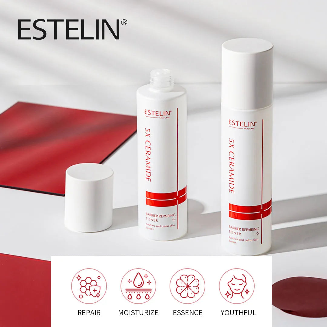 ESTELIN 5X Ceramide Moisturizing Smoothing Essence Toner - 100ml