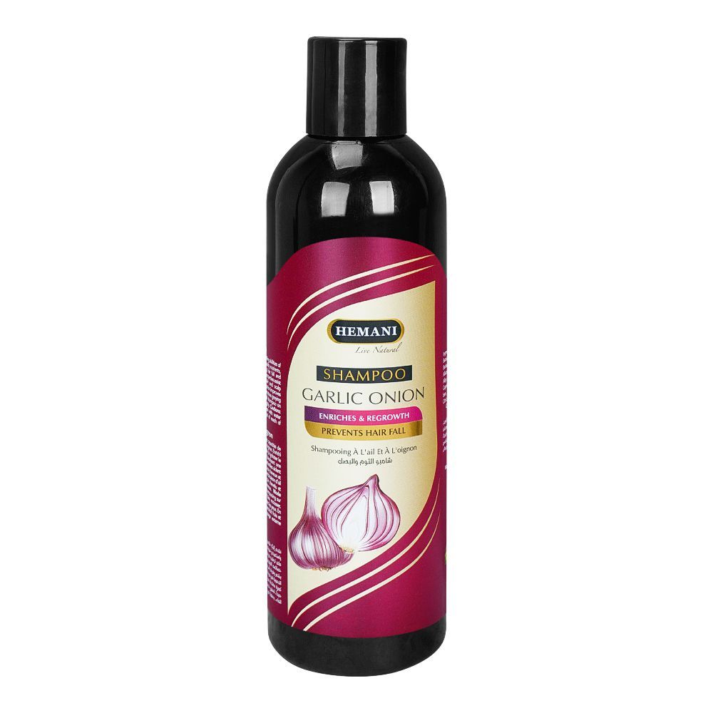 Hemani Garlic Onion Shampoo, Prevents Hair Fall -  350ml