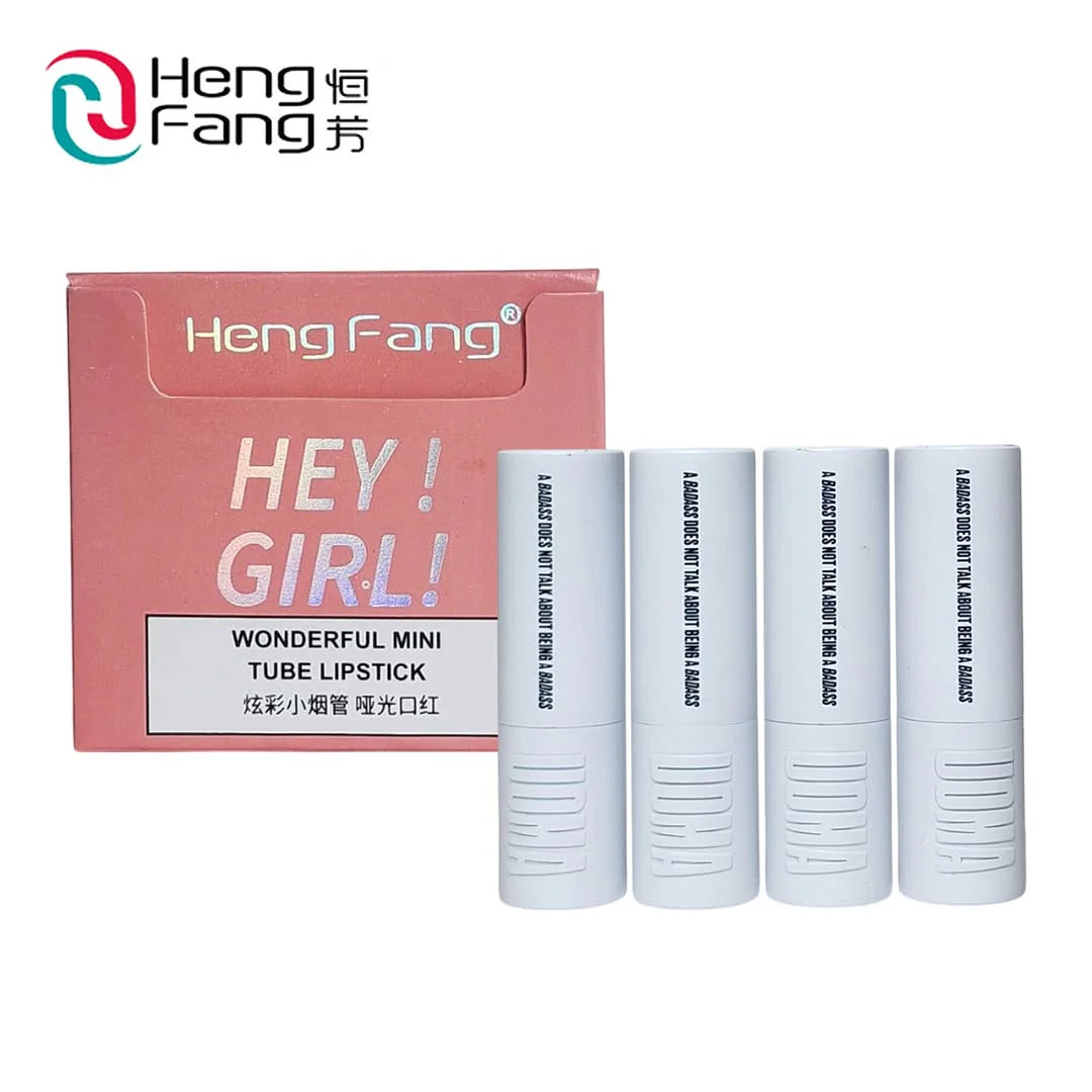 Hengfang Hey Girl! Wonderful Mini Tube Matte Finish Lipstick 4 Pcs Set