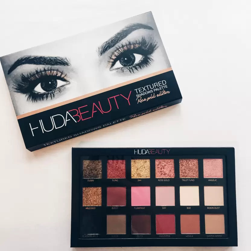 Huda Beauty Textured Shadows Palette - 18 Colors