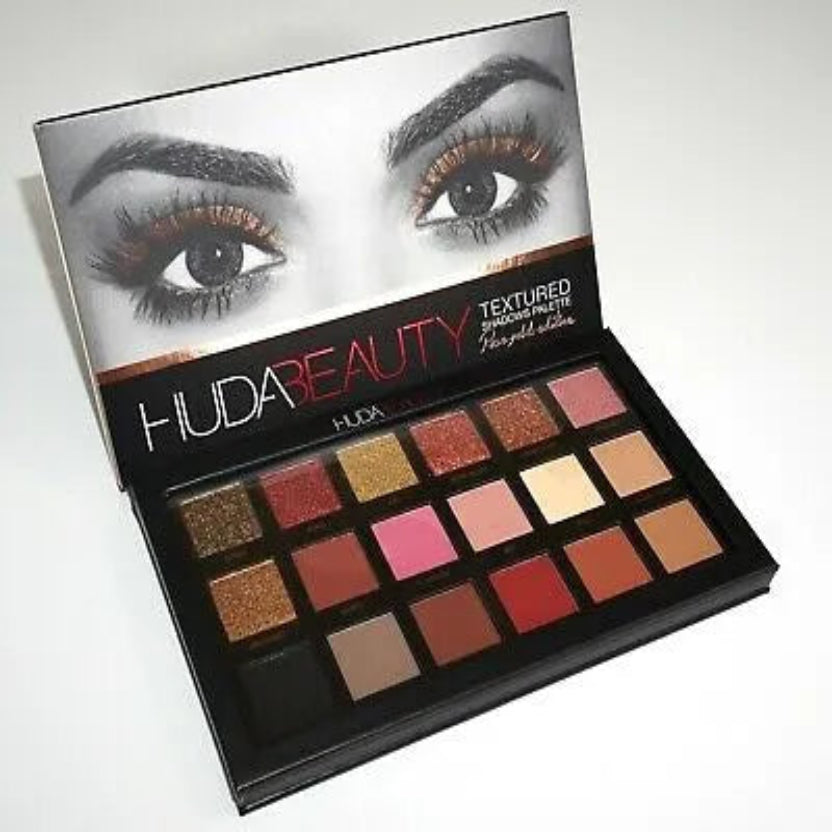 Huda Beauty Textured Shadows Palette - 18 Colors