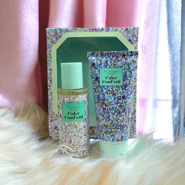 Victoria Secret Cake Confetti Body Lotion & Mist Set (125ml Each)