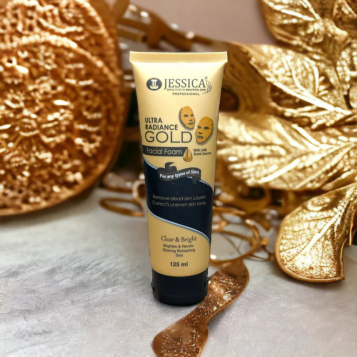 Jessica Ultra Radiance Gold Facial Foam – 125ml