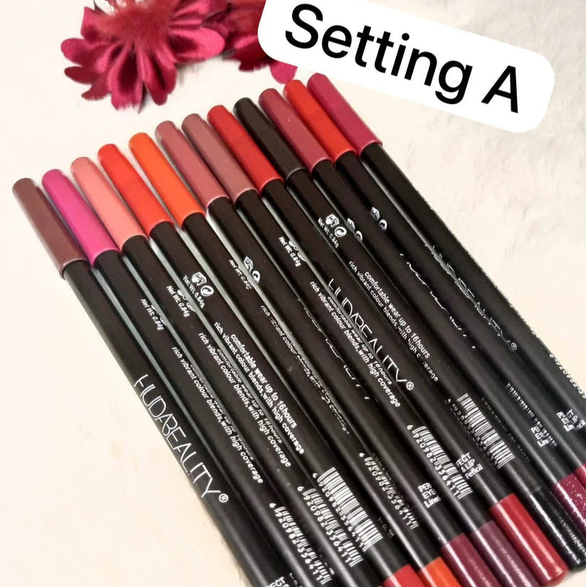 Huda Beauty Lip Pencils - 12 Pack