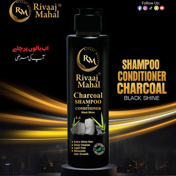 Rivaaj Mahal Charcoal Shampoo + Conditioner