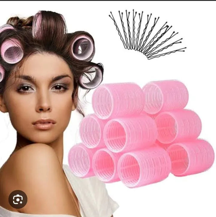 Plastic Hair Rollers for Easy Styling (6 Pcs)