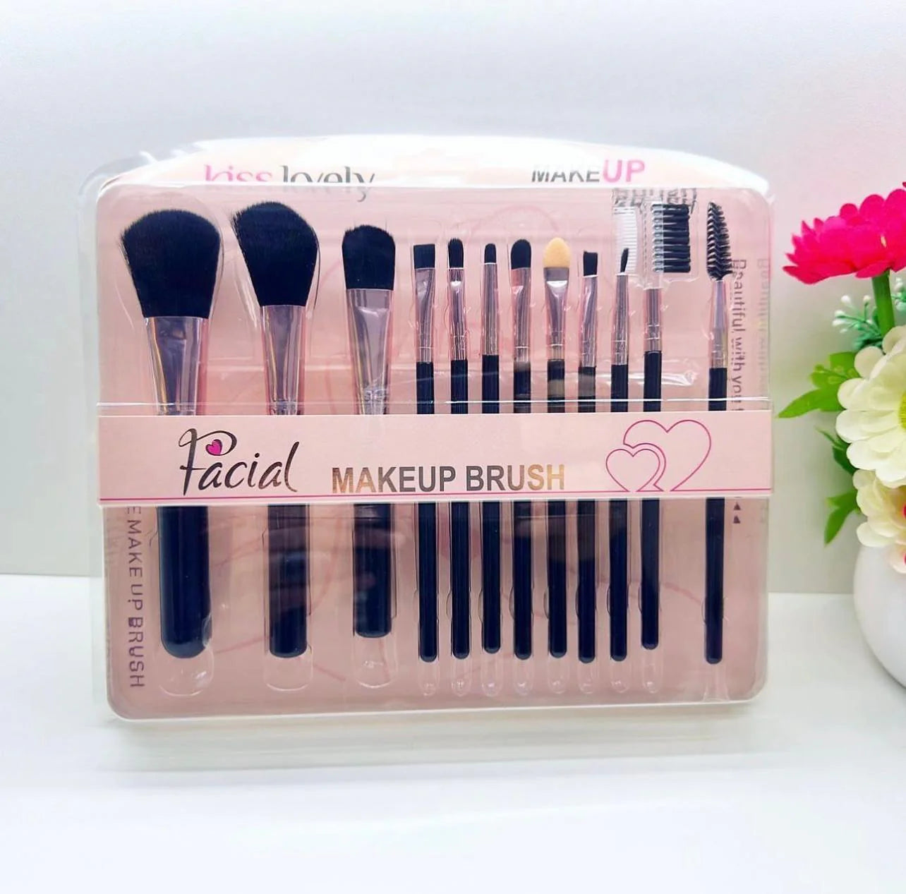 Kiss Lovely Professional Makeup Brush -12 Pcs Set