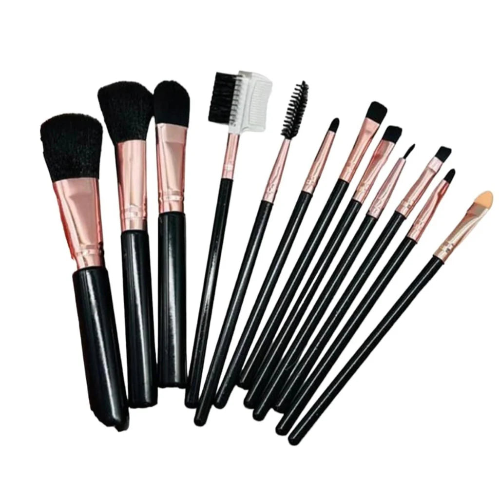 Kiss Lovely Professional Makeup Brush -12 Pcs Set