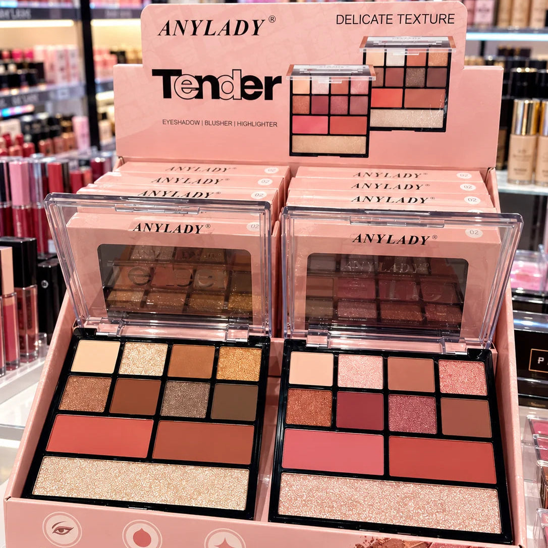 AnyLady Tender Eyeshadow, Blusher, and Highlighter Palette