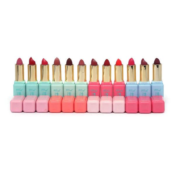 12Pcs Fitme Lipstick Color Fashion