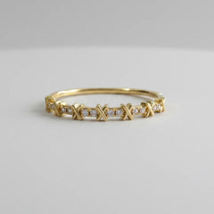 Stainless Steel Micro-Zirconia Reflective Bracelet