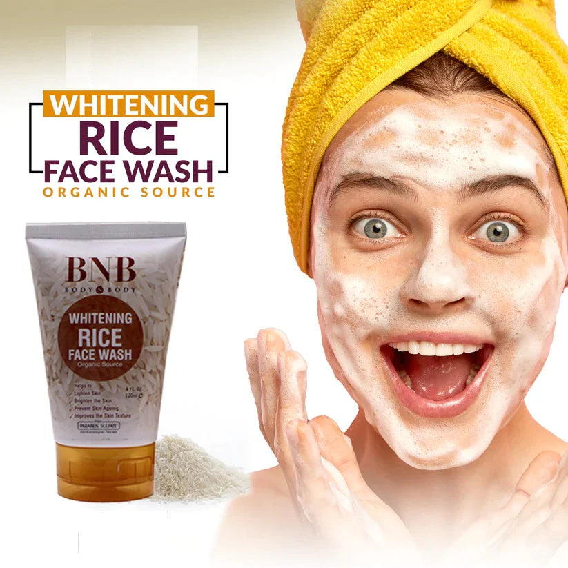 BNB Whitening Rice Extract Face Wash - 120ml