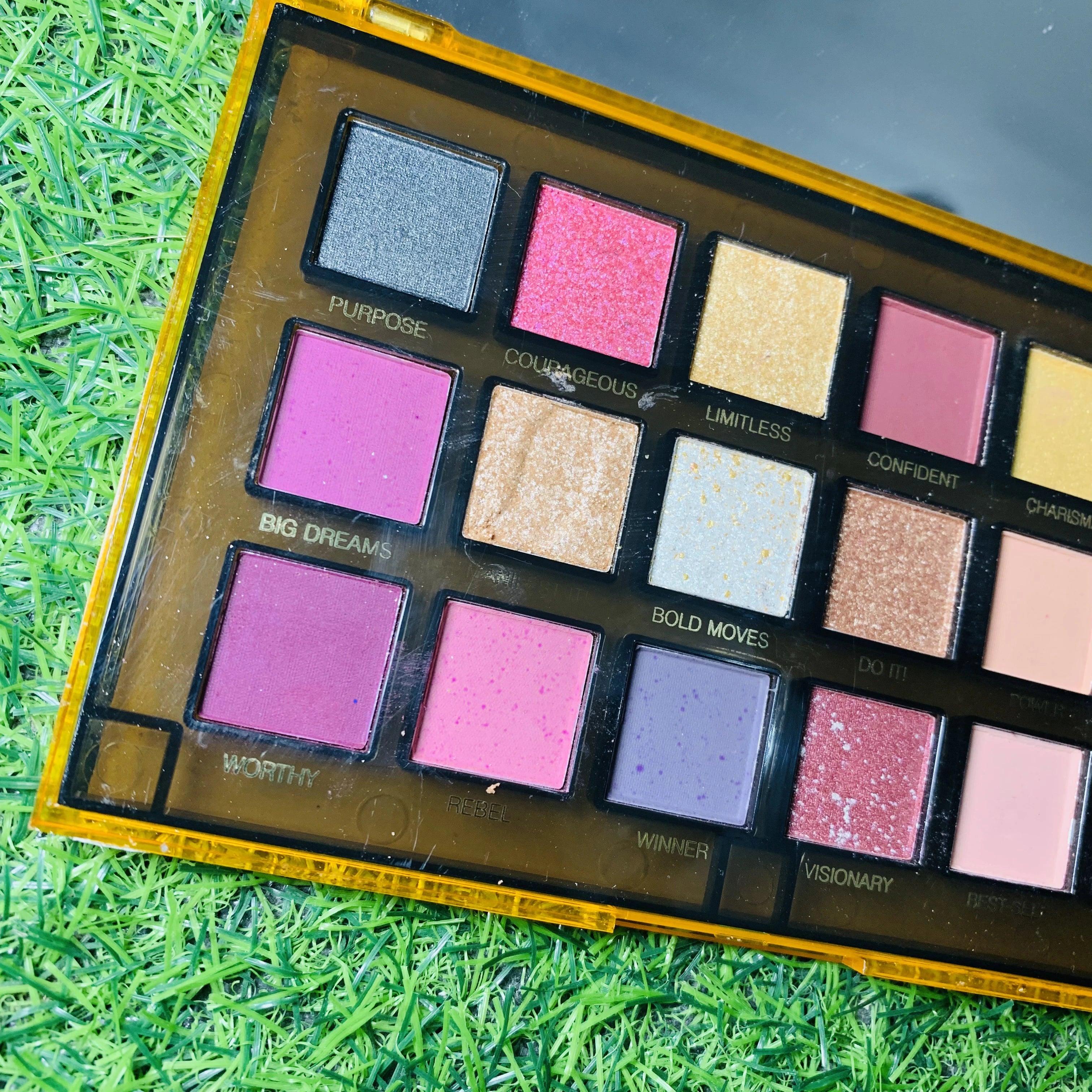 Huda Beauty Empowered Eye Shadows Palette - 18 Color