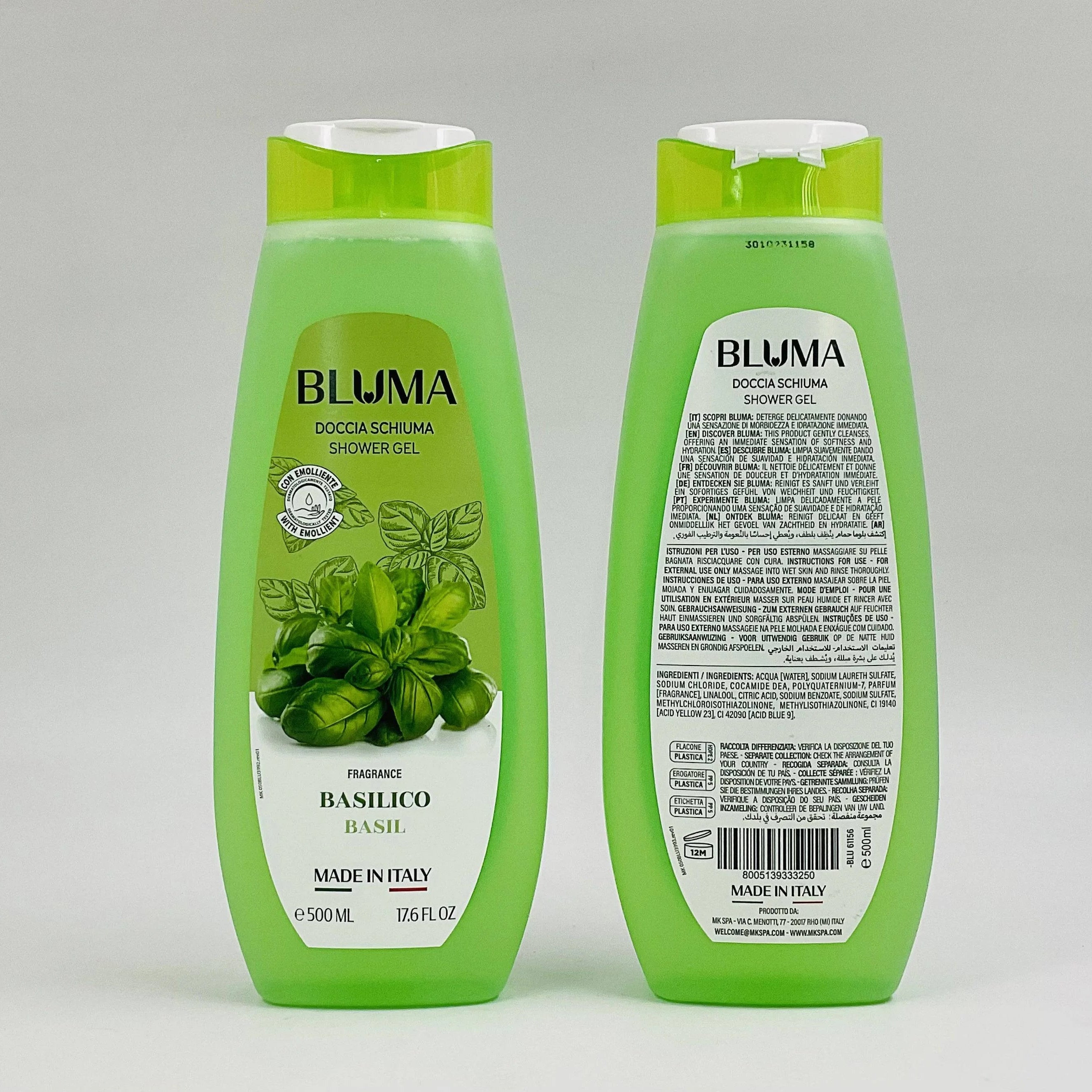 Bluma Basil Basilico  Scent Shower Gel - 500ml