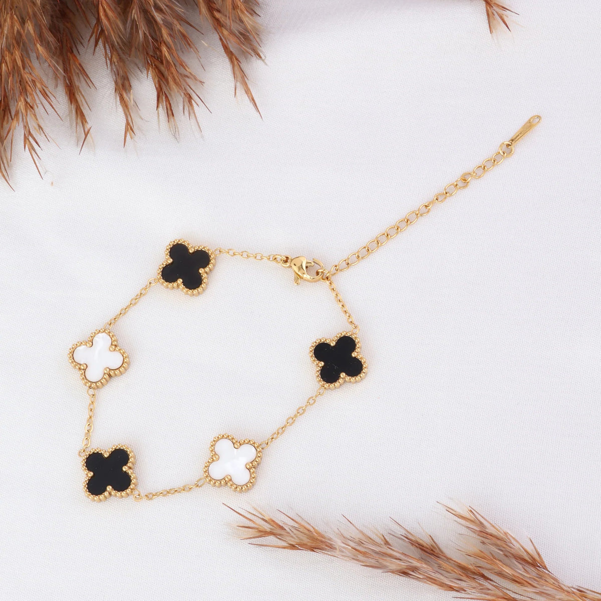 Stainless Steel Clover Bracelet - Each